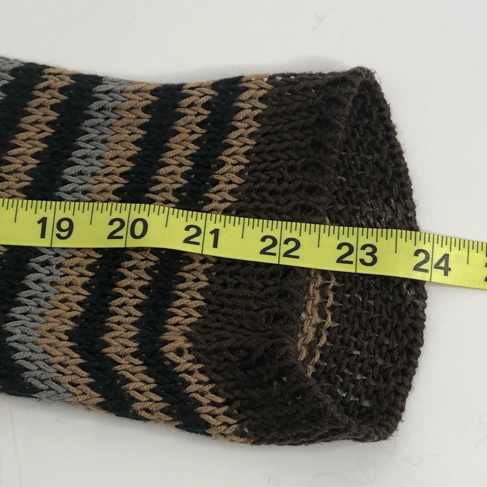 Wooden Ships Brown Grey Striped Cardigan M/L - Picture 6 of 7